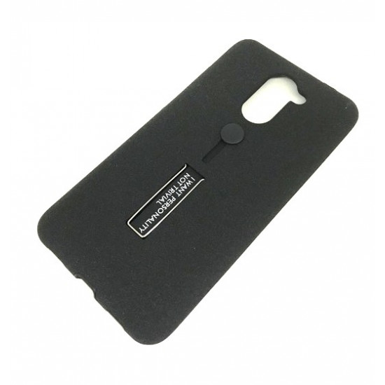 Capa Kickstand Matte Con Alza De Dedo Huawei Y7 2017 Negro